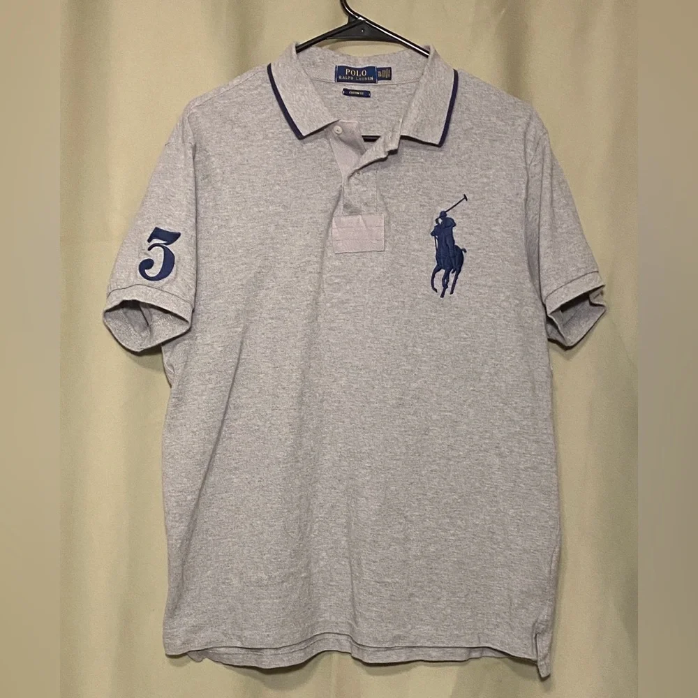 Polo Ralph Lauren Big Pony #3 Custom Fit Short Sleeve Polo Shirt Men’s XL